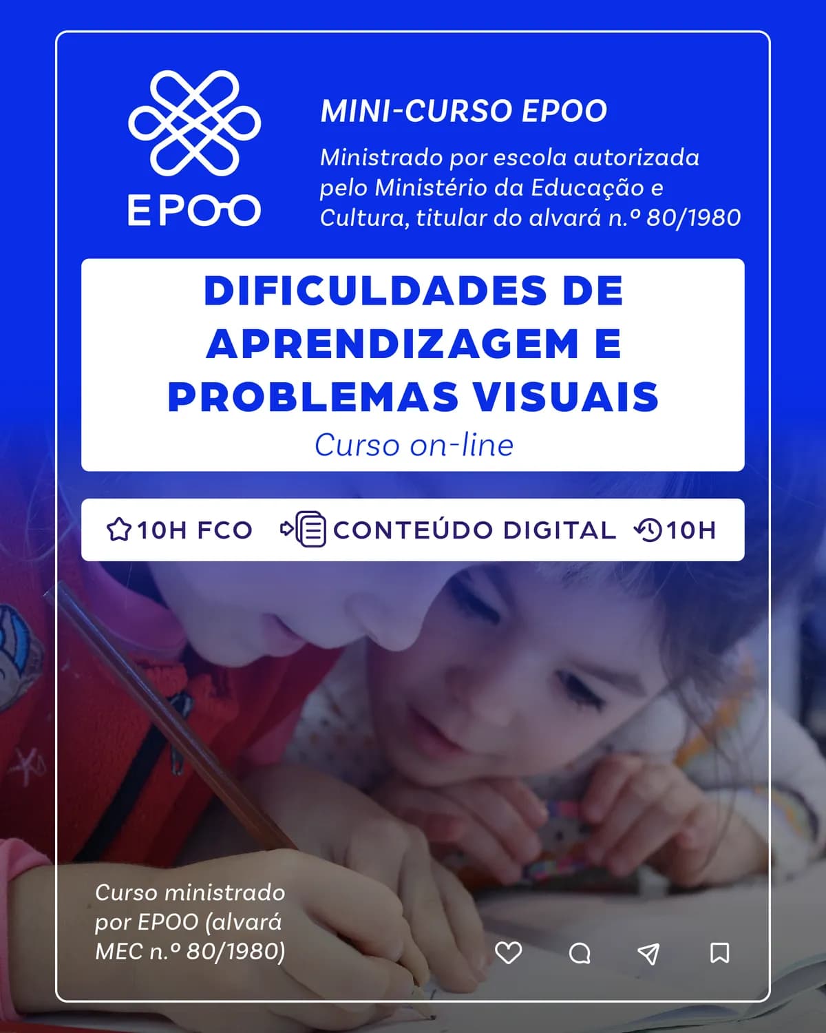 Mini-curso Dificuldades de Aprendizagem e Problemas Visuais