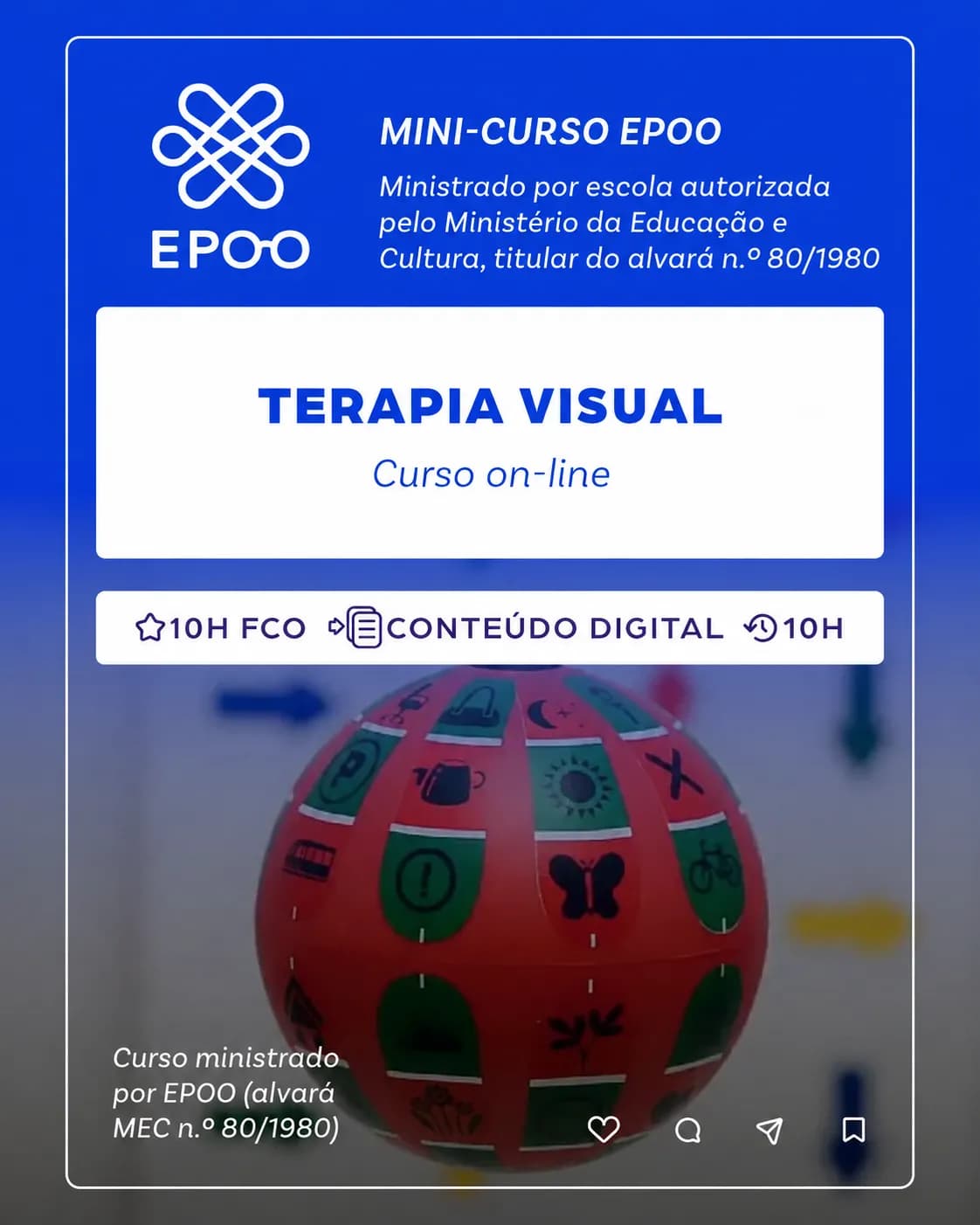 Mini-Curso Terapia Visual - 10 h - 2ª Edição