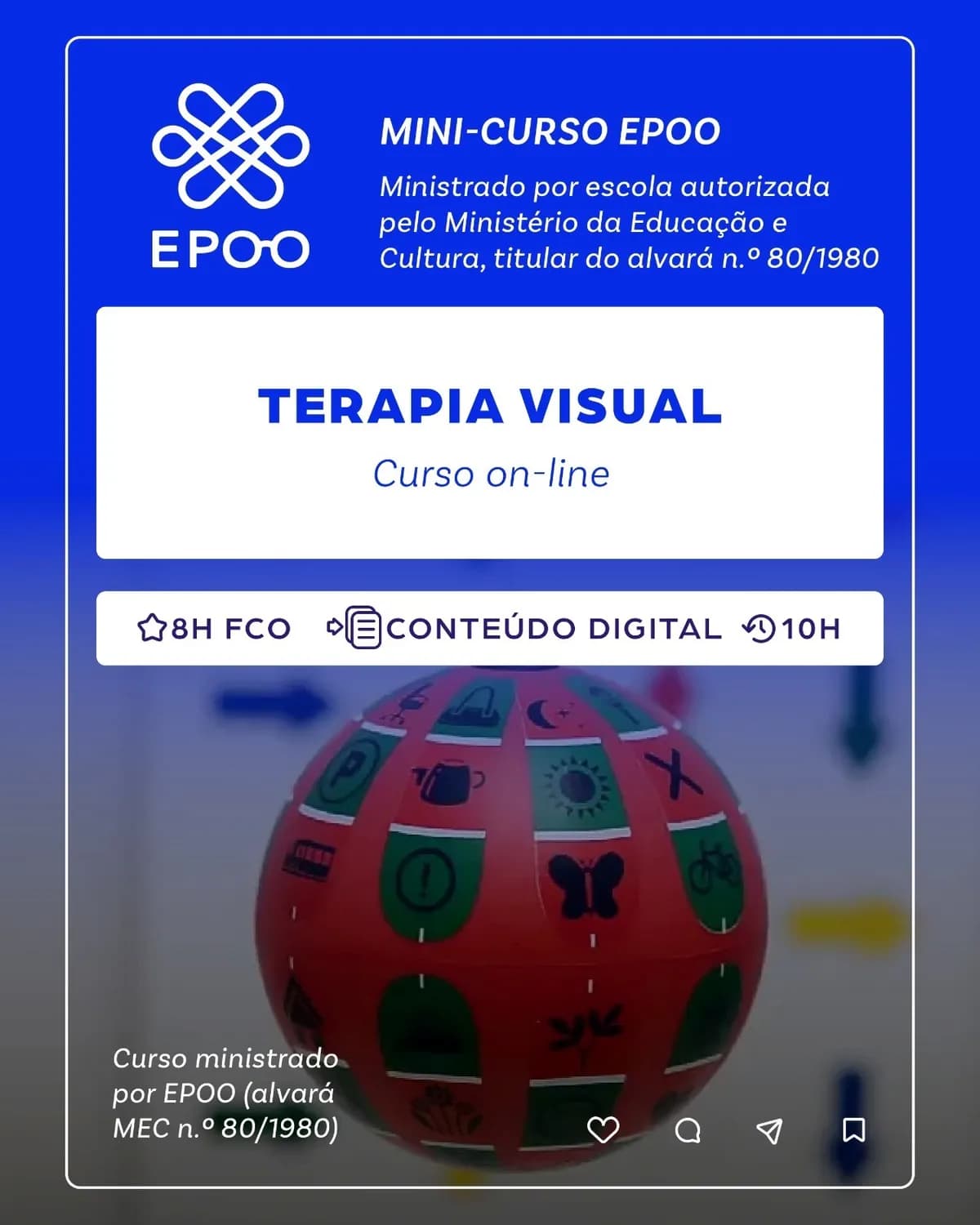 Mini-Curso Terapia Visual - 10 h - 2ª Edição