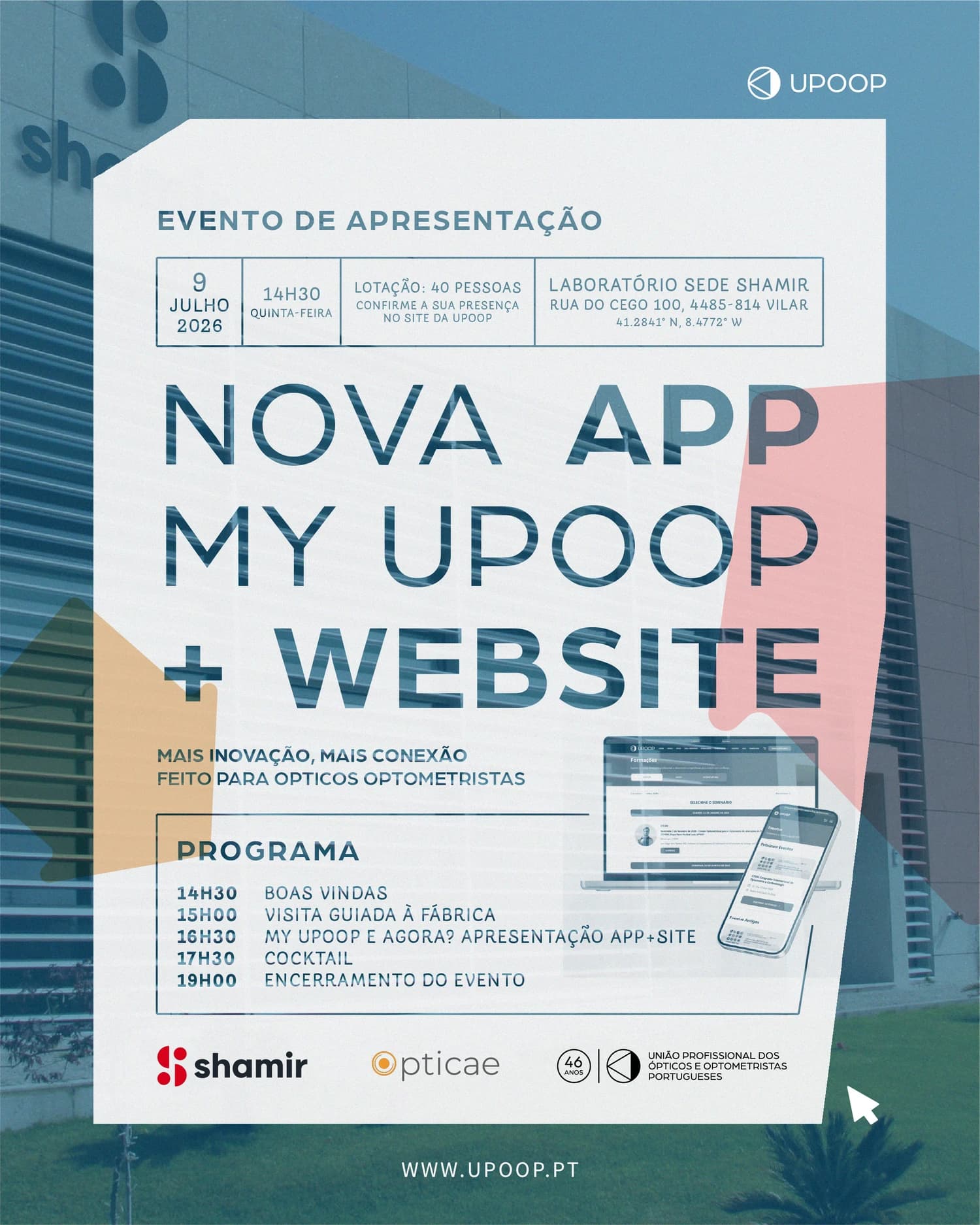 UPOOP lança nova app e website para acelerar a digitalização do setor óptico