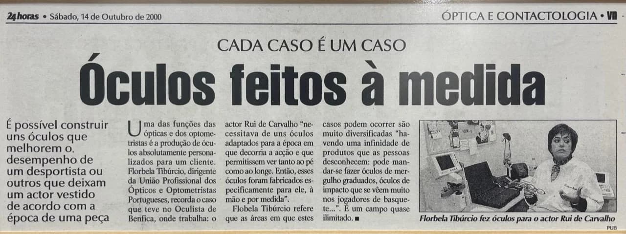 Óculos feitos à medida